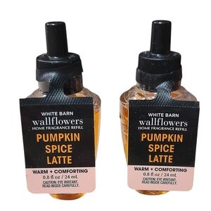 PUMPKIN SPICE LATTE WALLFLOWER FRAGRANCE REFILLS BY BATH AND BODY WORKS